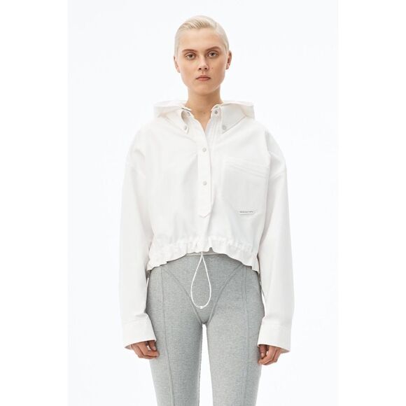 Alexander Wang Henley Shirt Jacket Detached hoodie - Picture 5 of 14